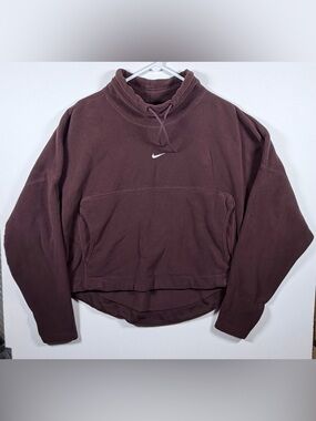 Nike Therma Fit Women’s Sweatshirt High Neck Crop Top Medium